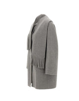 ELENA MIRO' Giacca in misto lana con sciarpa GREY Donna 