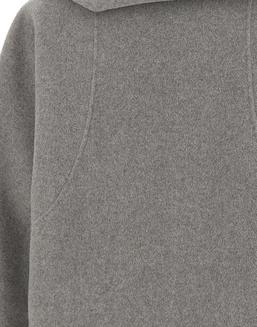 ELENA MIRO' Giacca in misto lana con sciarpa GREY Donna 