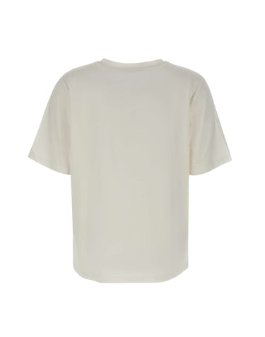 ELENA MIRO' T-shirt con logo gioiello WHITE Donna 