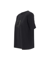 ELENA MIRO' T-shirt con logo gioiello BLACK Donna 