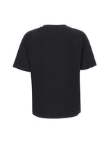 ELENA MIRO' T-shirt con logo gioiello BLACK Donna 