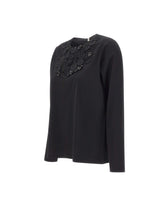 ELENA MIRO' T-Shirt in cotone con paillettes BLACK Donna 