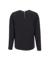 ELENA MIRO' T-Shirt in cotone con paillettes BLACK Donna 