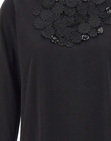 ELENA MIRO' T-Shirt in cotone con paillettes BLACK Donna 