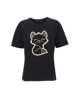 ELENA MIRO' T-Shirt con strass BLACK Donna 