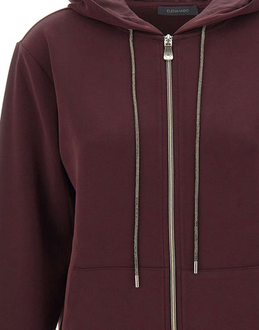 ELENA MIRO' Felpa in tessuto scuba RED Donna 