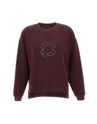 ELENA MIRO' Felpa con logo di strass RED Donna 
