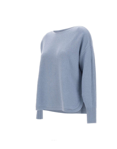 ELENA MIRO' Maglia in lana Light Blue Donna 