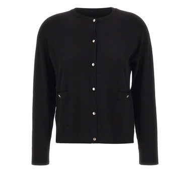 ELENA MIRO' Cardigan in misto viscosa BLACK Donna 