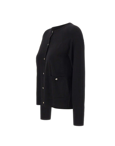 ELENA MIRO' Cardigan in misto viscosa BLACK Donna 