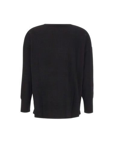 ELENA MIRO' Maglia in misto viscosa BLACK Donna 