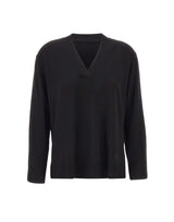 ELENA MIRO' Maglia con scollo a V BLACK Donna 