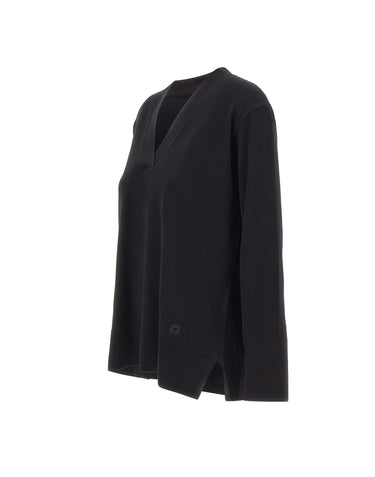 ELENA MIRO' Maglia con scollo a V BLACK Donna 