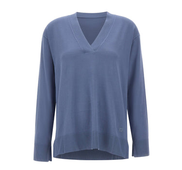 ELENA MIRO' Maglia con scollo a V Light Blue Donna 