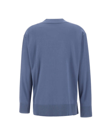 ELENA MIRO' Maglia con scollo a V Light Blue Donna 