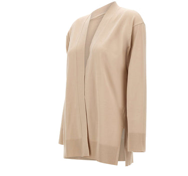 ELENA MIRO' Cardigan aperto in misto viscosa BEIGE Donna 