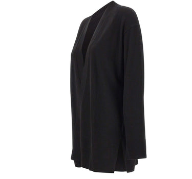 ELENA MIRO' Cardigan aperto in misto viscosa BLACK Donna 