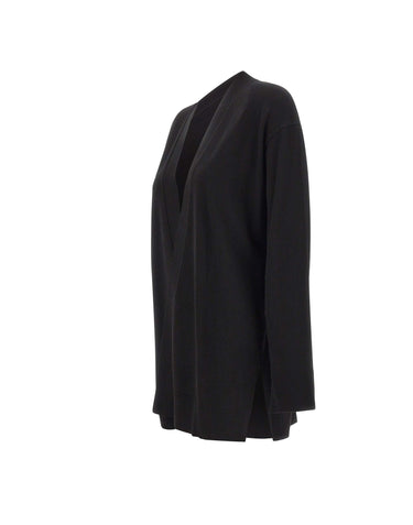 ELENA MIRO' Cardigan aperto in misto viscosa BLACK Donna 