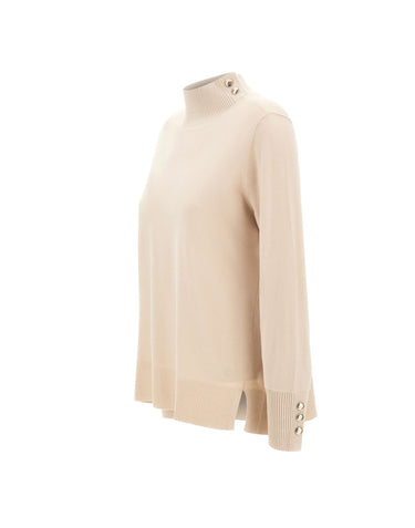ELENA MIRO' Maglia con bottoni BEIGE Donna 