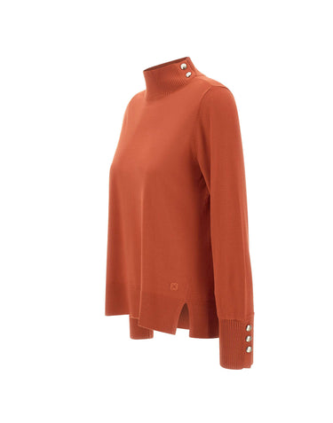 ELENA MIRO' Maglia con bottoni ORANGE Donna 