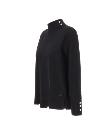 ELENA MIRO' Maglia con bottoni BLACK Donna 