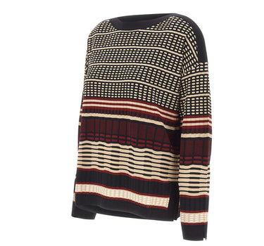 ELENA MIRO' Maglia con motivo geometrico MULTICOLOR Donna 