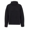 ELENA MIRO' Maglia con scaldacollo BLACK Donna 