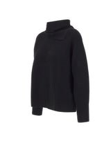 ELENA MIRO' Maglia con scaldacollo BLACK Donna 