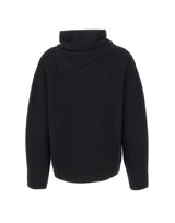 ELENA MIRO' Maglia con scaldacollo BLACK Donna 