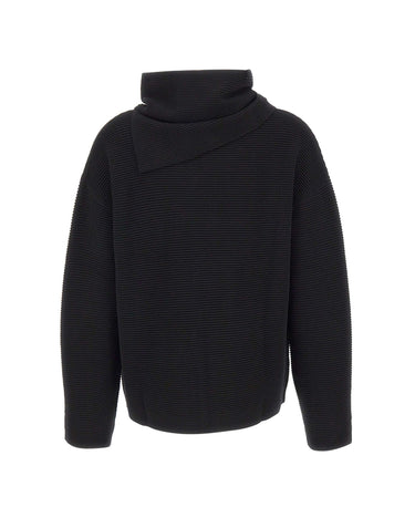 ELENA MIRO' Maglia con scaldacollo BLACK Donna 