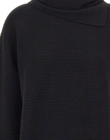 ELENA MIRO' Maglia con scaldacollo BLACK Donna 