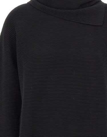 ELENA MIRO' Maglia con scaldacollo BLACK Donna 