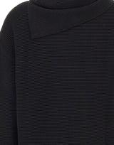 ELENA MIRO' Maglia con scaldacollo BLACK Donna 