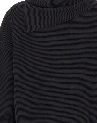 ELENA MIRO' Maglia con scaldacollo BLACK Donna 