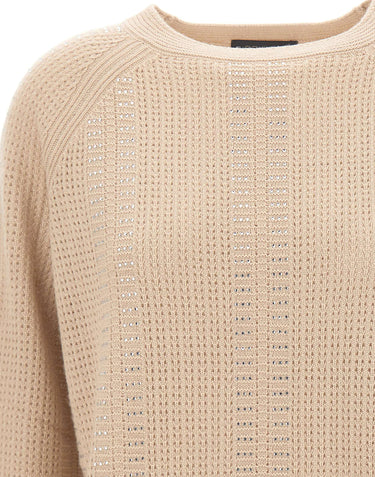 ELENA MIRO' Maglia in lana e cashmere BEIGE Donna 