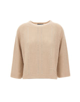 ELENA MIRO' Maglia in lana e cashmere BEIGE Donna 