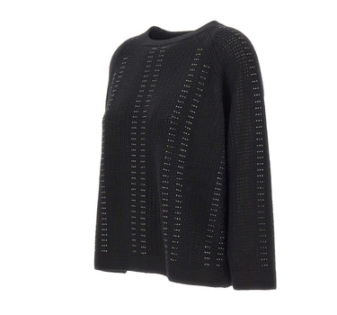 ELENA MIRO' Maglia in lana e cashmere BLACK Donna 
