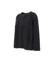 ELENA MIRO' Maglia in lana e cashmere BLACK Donna 