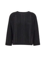 ELENA MIRO' Maglia in lana e cashmere BLACK Donna 