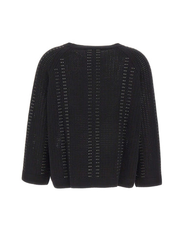 ELENA MIRO' Maglia in lana e cashmere BLACK Donna 