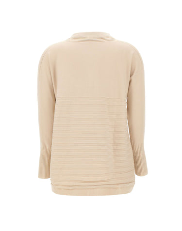 ELENA MIRO' Maglia in misto viscosa BEIGE Donna 