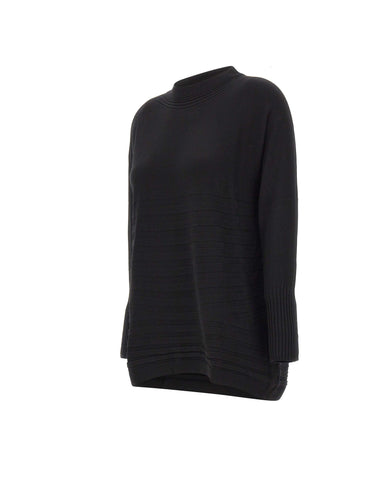 ELENA MIRO' Maglia in misto viscosa BLACK Donna 