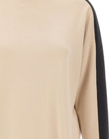 ELENA MIRO' Maglia asimmetrica in misto viscosa BEIGE Donna 