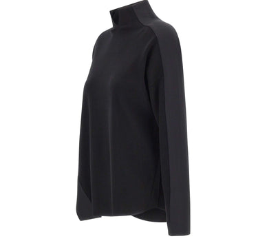ELENA MIRO' Maglia asimmetrica in misto viscosa BLACK Donna 