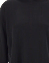 ELENA MIRO' Maglia asimmetrica in misto viscosa BLACK Donna 