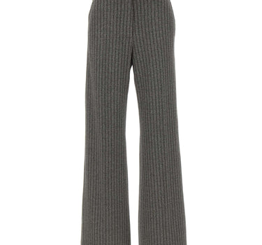 ELENA MIRO' Pantaloni palazzo a righe GREY Donna 