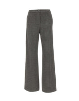 ELENA MIRO' Pantaloni palazzo a righe GREY Donna 