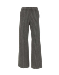 ELENA MIRO' Pantaloni palazzo a righe GREY Donna 