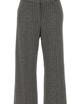 ELENA MIRO' Pantaloni palazzo a righe GREY Donna 