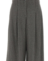 ELENA MIRO' Pantaloni cropped a righe GREY Donna 